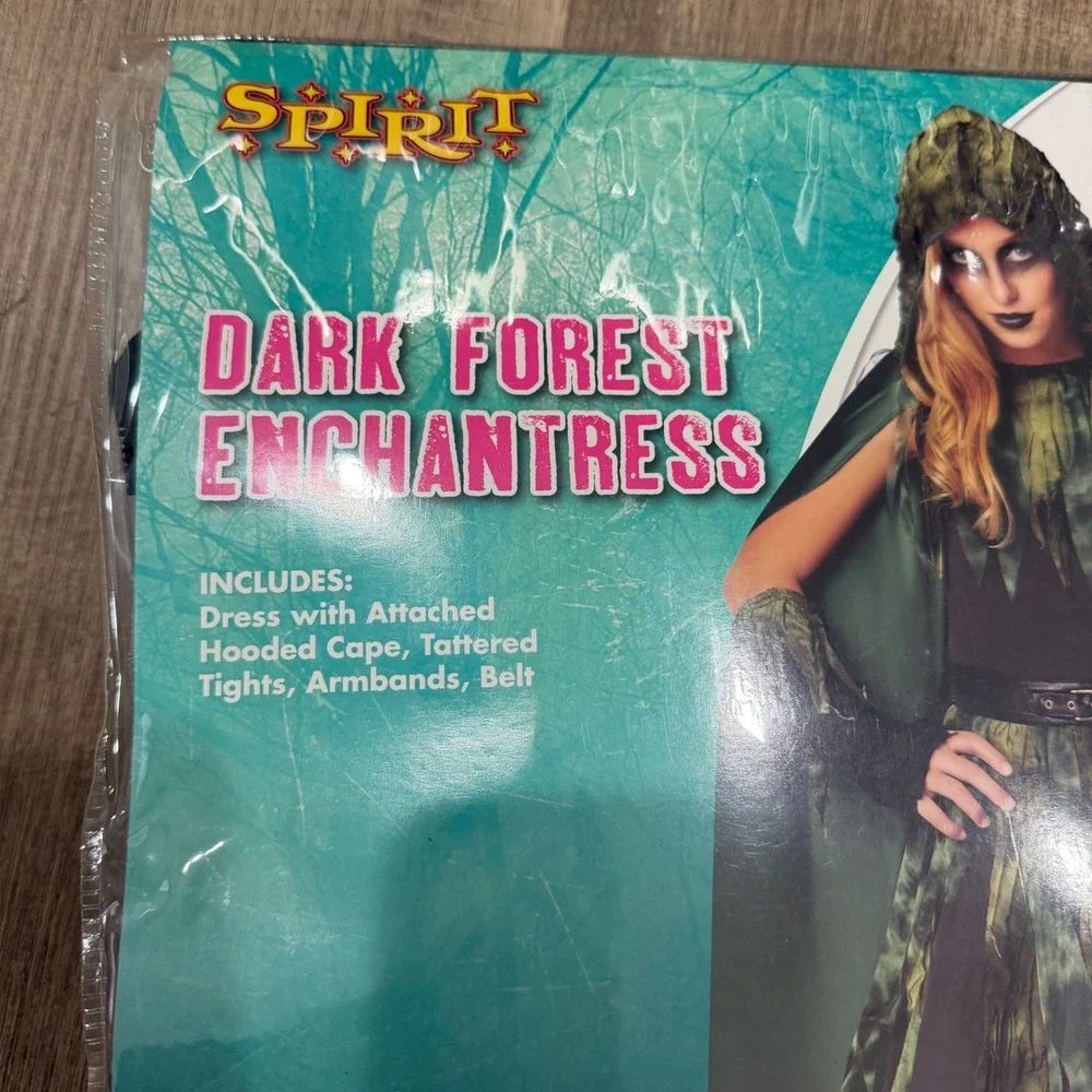 Spirit Dark Forest Enchantress Costume Child X-Large 14-16 Hooded Tattered